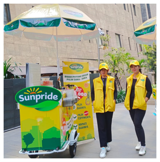 Brand promotion with pushcart
