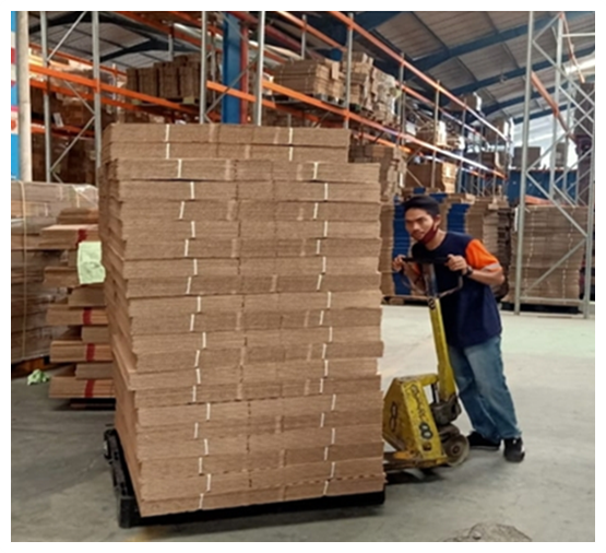 Manufacturing team in front of facility